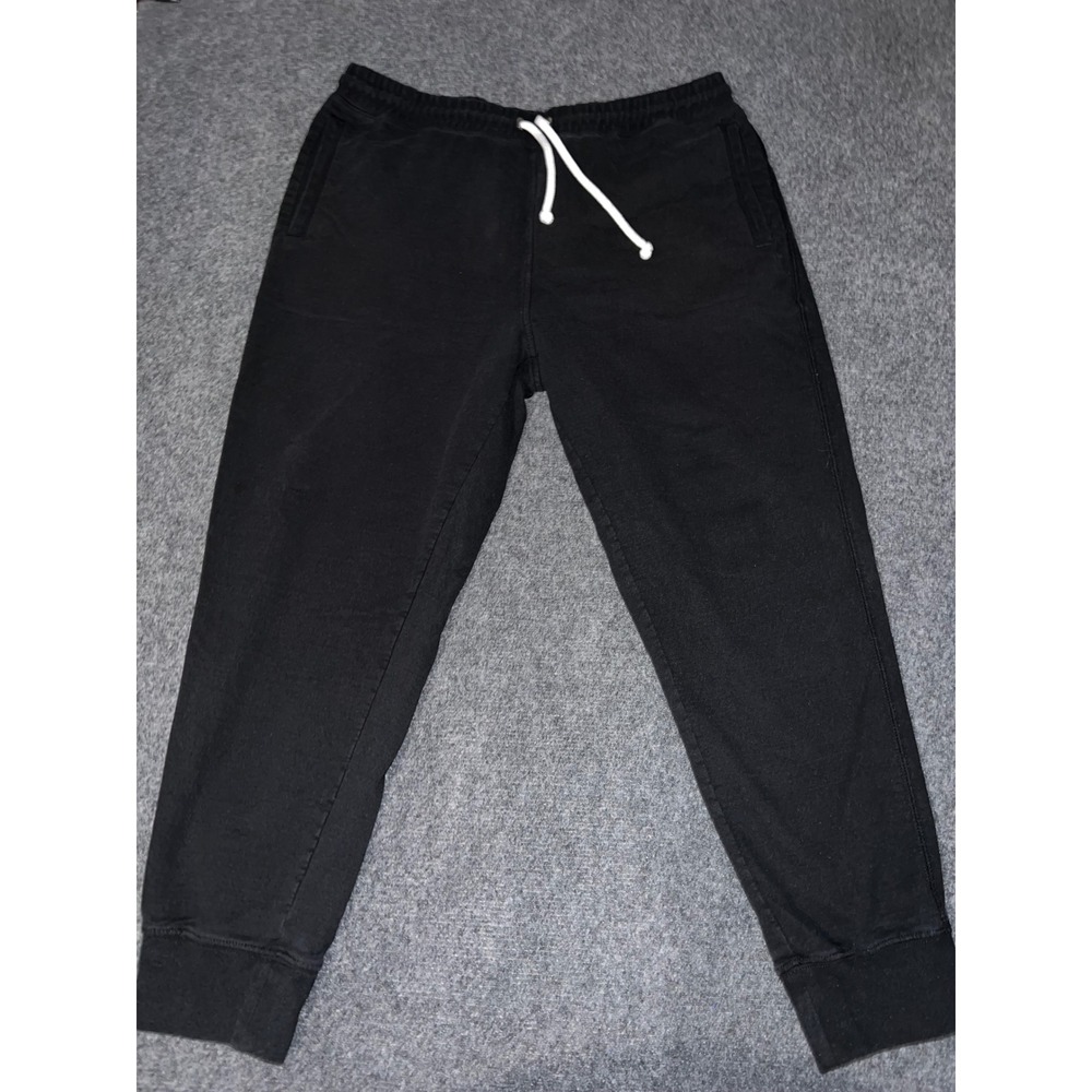 The North Face Mens Jogger Sweatpants Black XL Fleece Lined Drawstring Pants